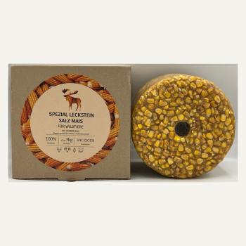 Wildlutscher Spezial Leckstein Salz Mais - 3 kg